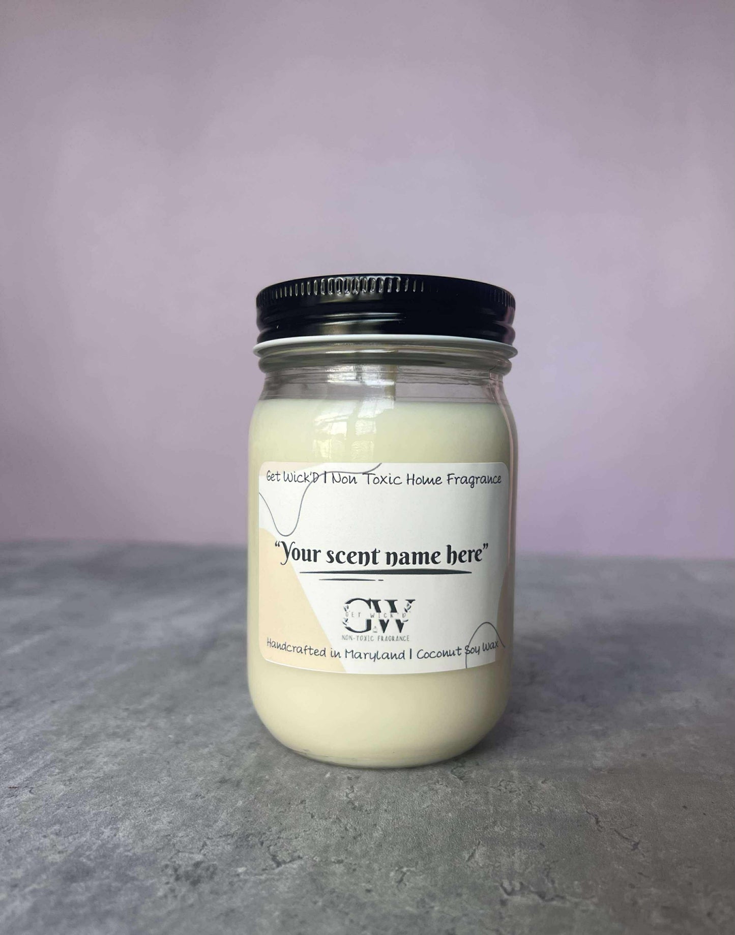 Custom Mason Jar Candle