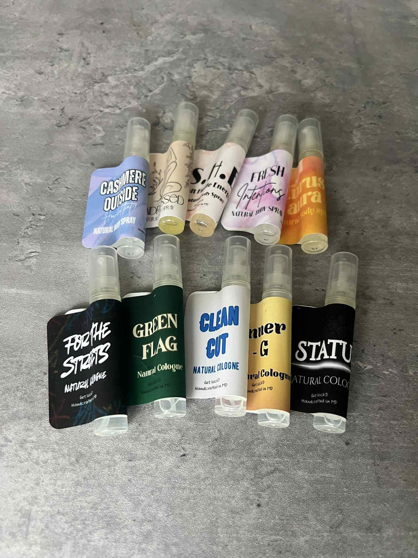 Body Spray Samples