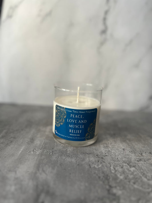 Muscle relief Massage Oil Candle