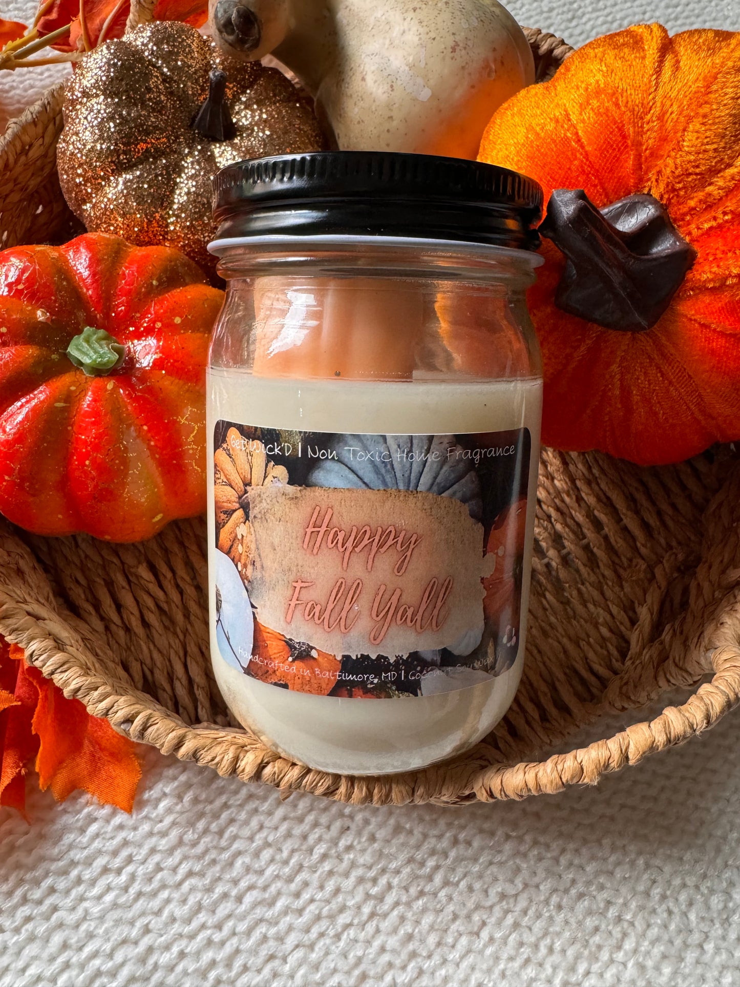 Happy fall candle pre order