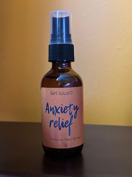 Anxiety relief body spray